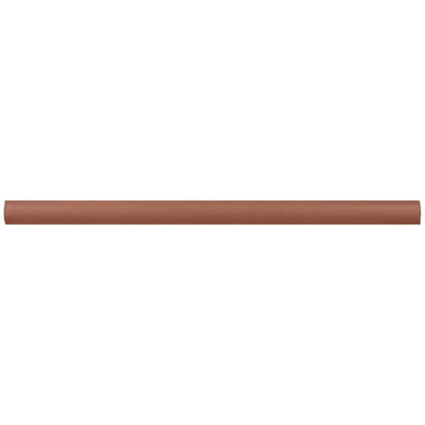 Red 0.5x8 Matte Ceramic Pencil Tile Trim (10 pack, 0.3 sq ft/case)