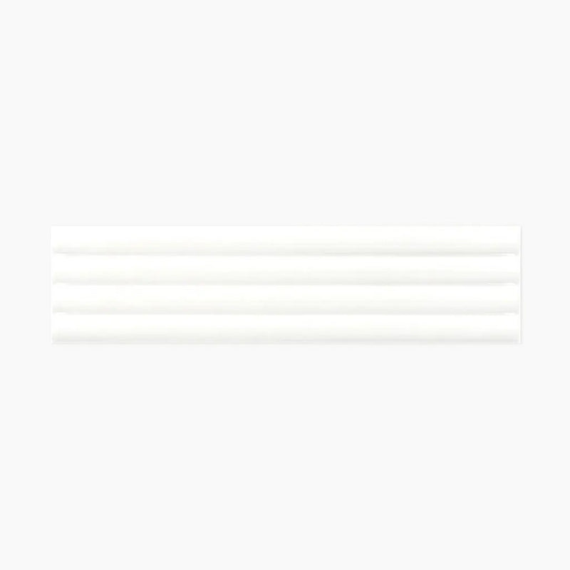 White 2x8 Glossy Ceramic Subway Deco Tile (42 pack, 4.54 sq ft/case) by Apollo Tile