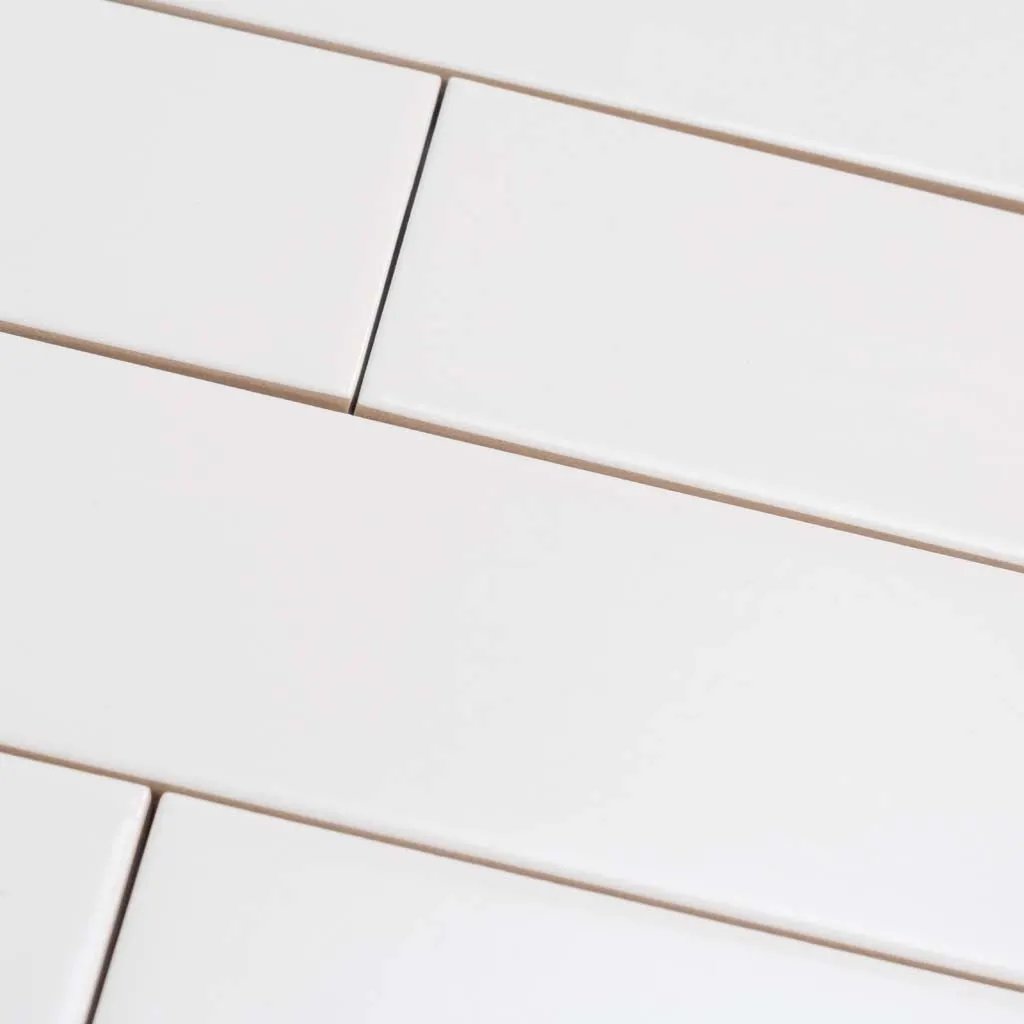 White 2x8 Matte Ceramic Subway Tile (60 pack, 6.46 sq ft/case) by Apollo Tile