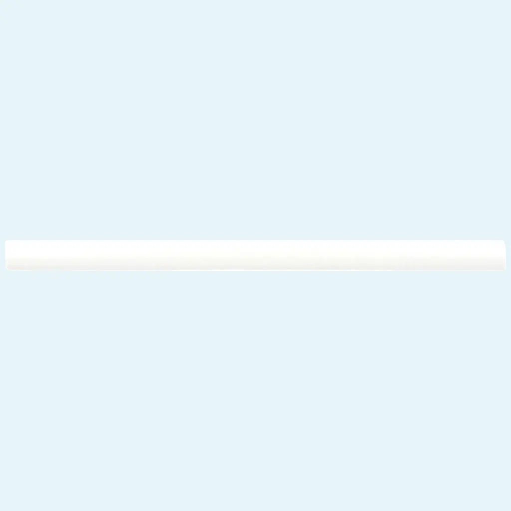 White 0.5x8 Matte Ceramic Pencil Tile Trim (10 pack, 0.3 sq ft/case) by Apollo Tile