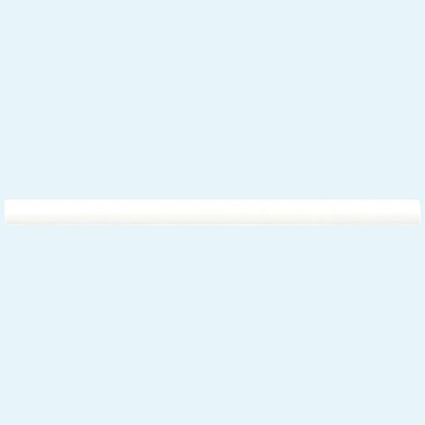 White 0.5x8 Matte Ceramic Pencil Tile Trim (10 pack, 0.3 sq ft/case)