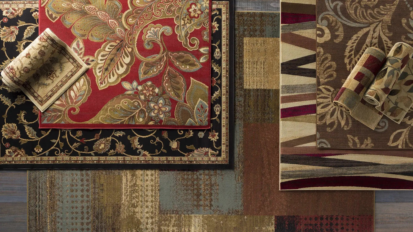 Beedeville Red Floral Rug by Boutique Rugs