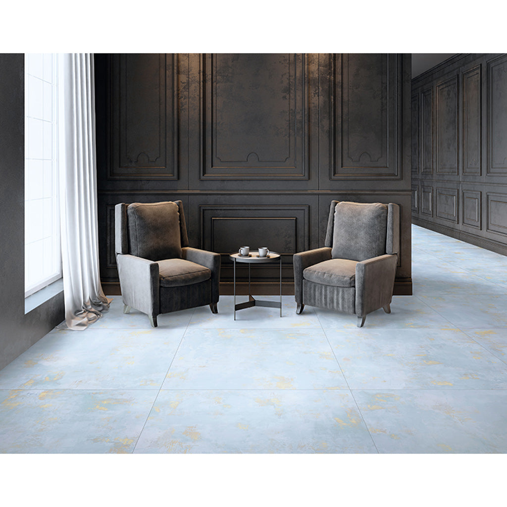 Light Blue 24x24 Natural Square Porcelain Large Format Tile (4 pack, 15.27 sq ft/case), photo 4 of 4