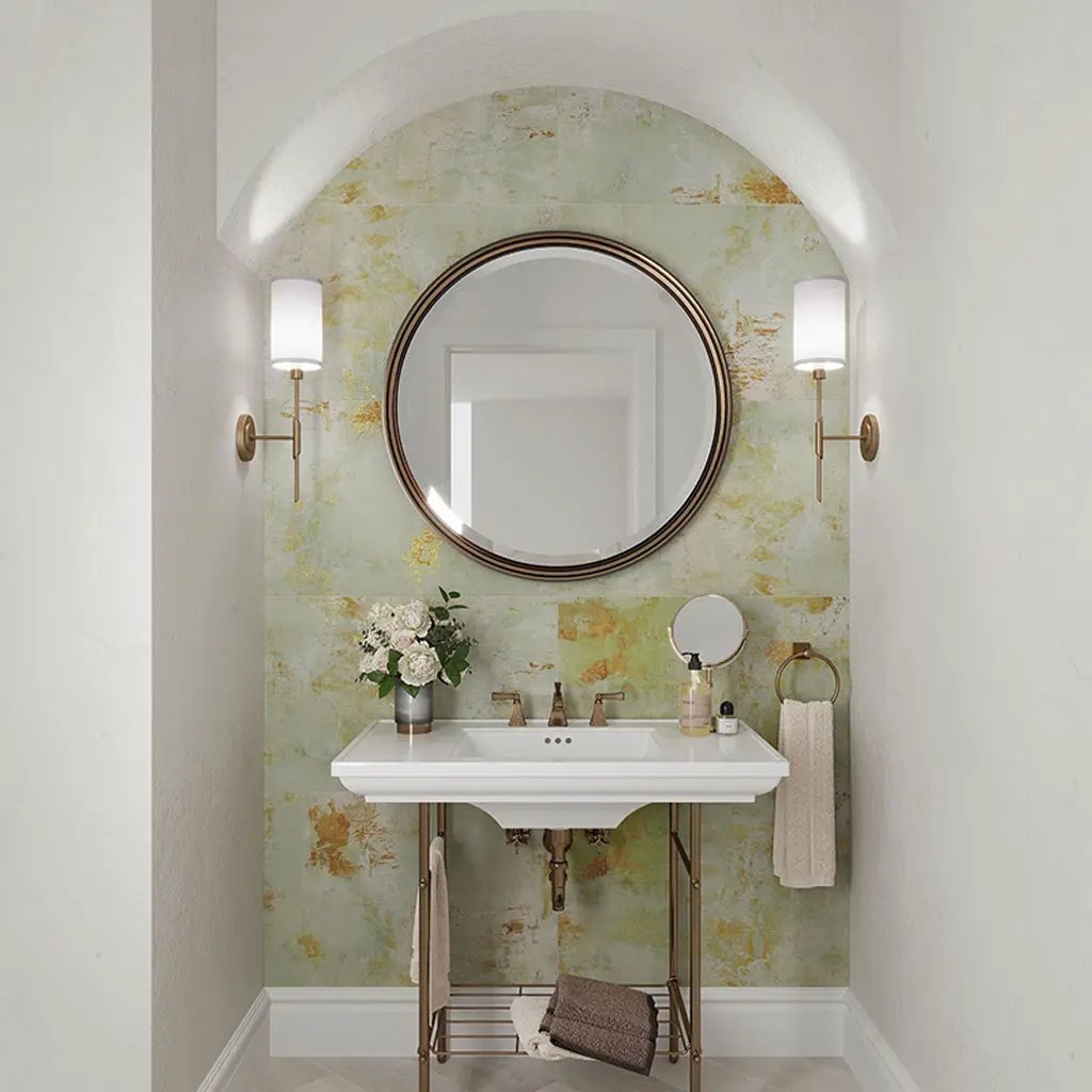 Moss Green 20x40 Natural Porcelain Large Format Tile (3 pack, 15.99 sq ft/case) by Apollo Tile