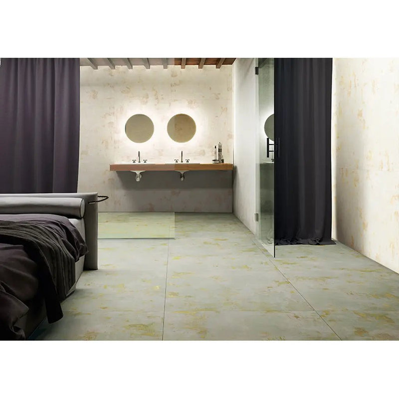 Moss Green 24x24 Natural Square Porcelain Large Format Tile (4 pack, 15.27 sq ft/case) by Apollo Tile