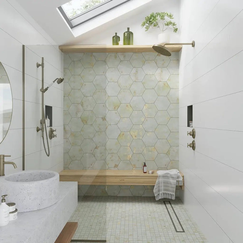 Moss Green 12x12 Natural Uniform Square Porcelain Mosaic Tile (8 pack, 7.62 sq ft/case) by Apollo Tile