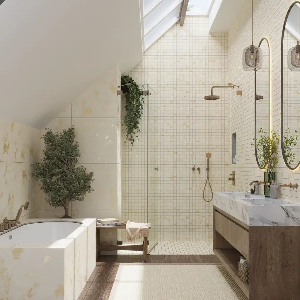 Light Beige 12x12 Natural Uniform Square Porcelain Mosaic Tile (8 pack, 7.62 sq ft/case) by Apollo Tile