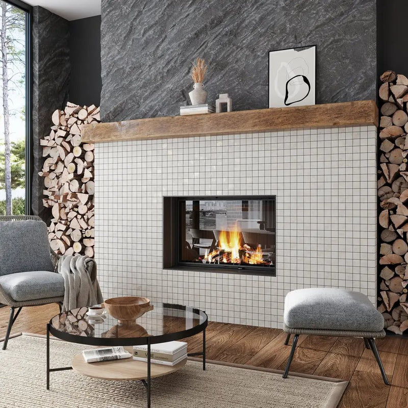 White Dove 12x12 Natural Uniform Square Porcelain Mosaic Tile (8 pack, 7.62 sq ft/case) by Apollo Tile