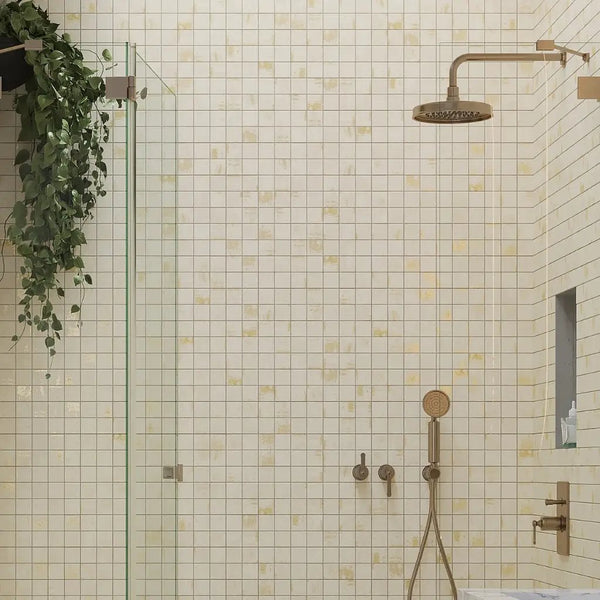 Light Beige 12x12 Natural Uniform Square Porcelain Mosaic Tile (8 pack, 7.62 sq ft/case)