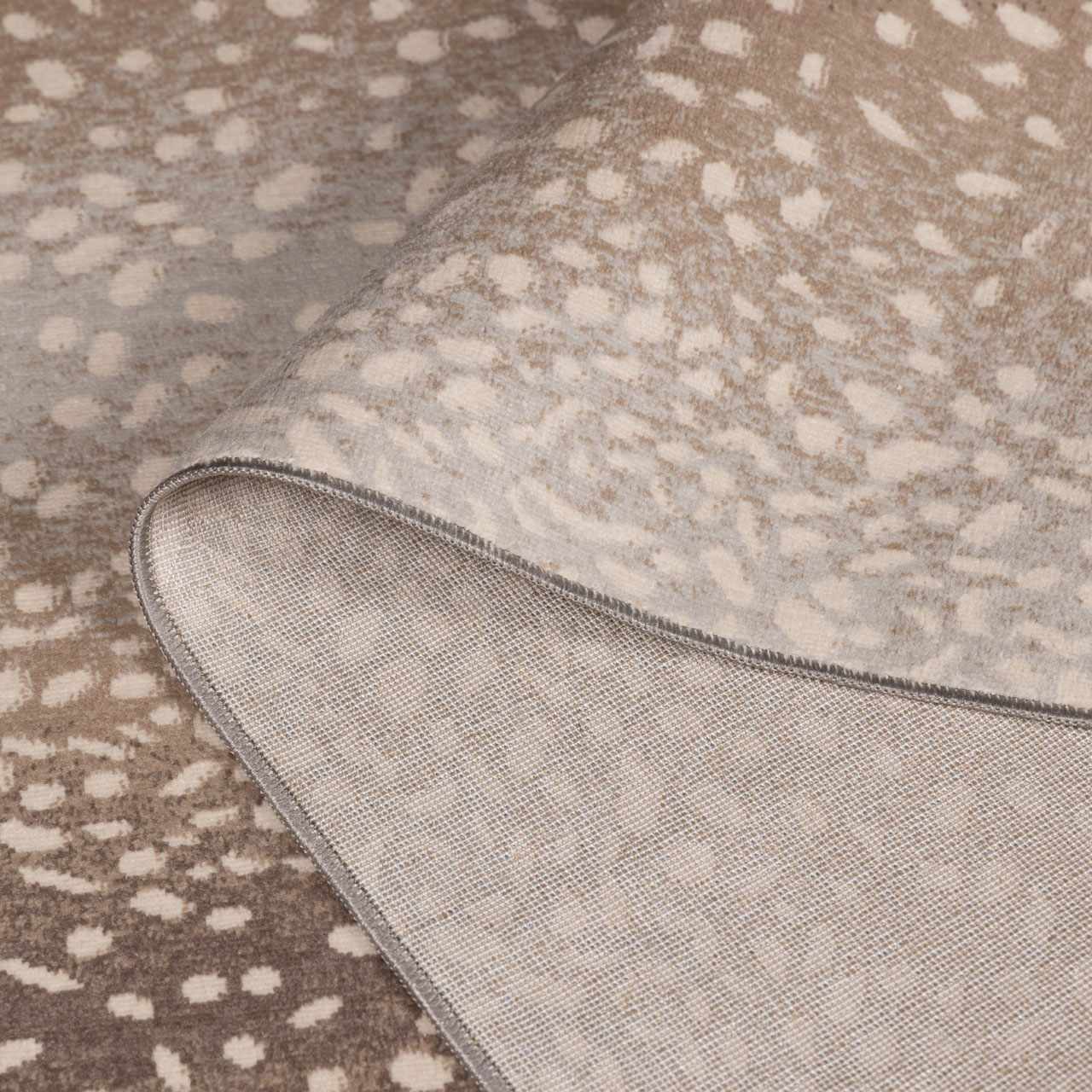 Pointblank Tan Leopard Print Rug by Boutique Rugs