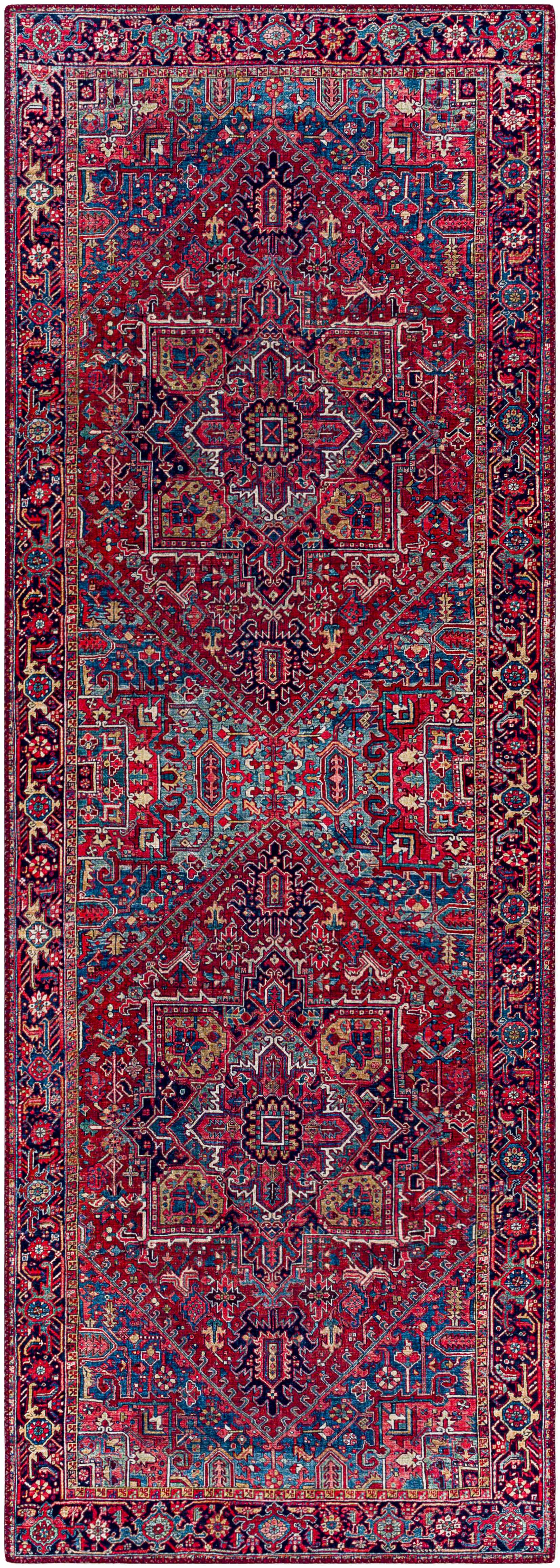 Ronneby Red Traditional Area Rug by Boutique Rugs