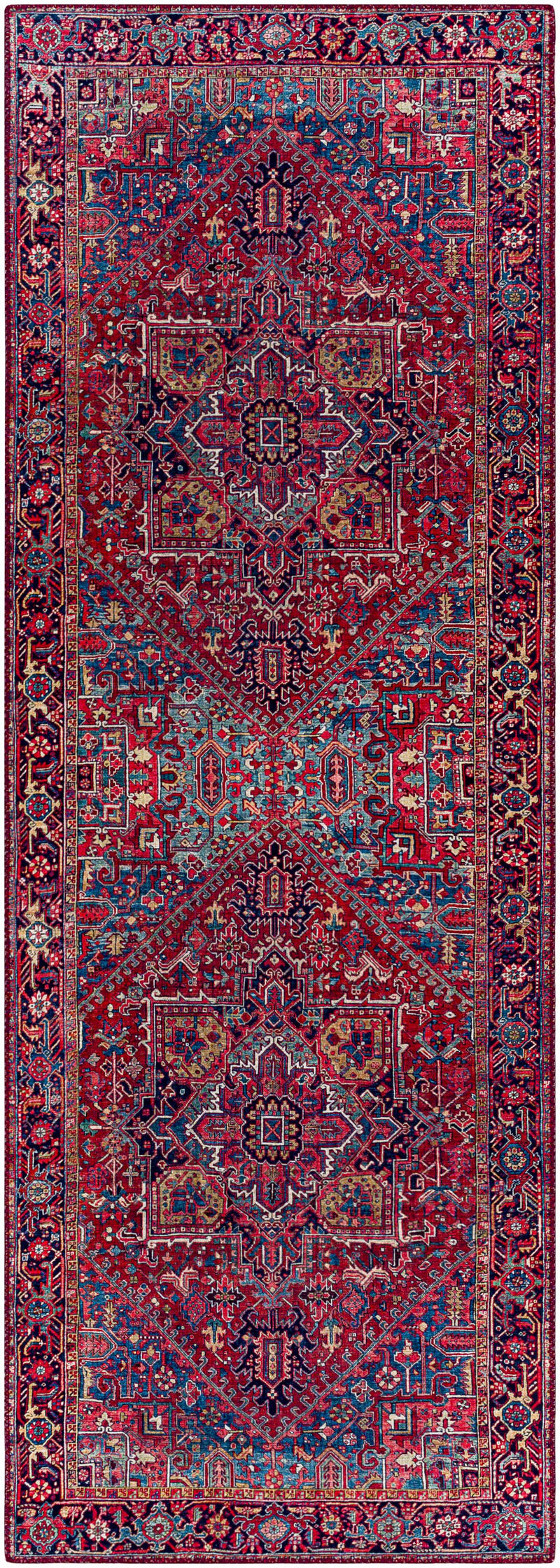 Ronneby Red Traditional Area Rug by Boutique Rugs