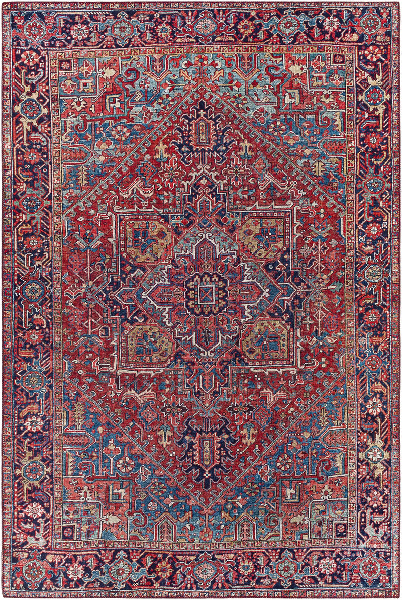 Ronneby Red Traditional Area Rug by Boutique Rugs