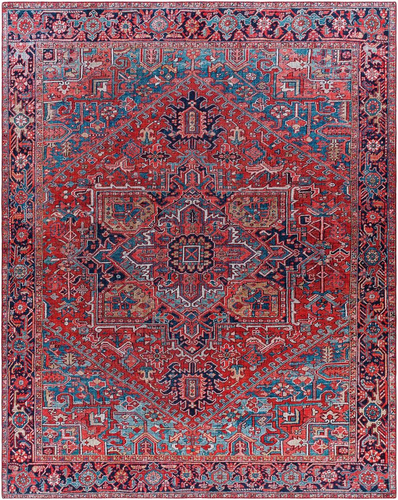 Ronneby Red Traditional Area Rug by Boutique Rugs