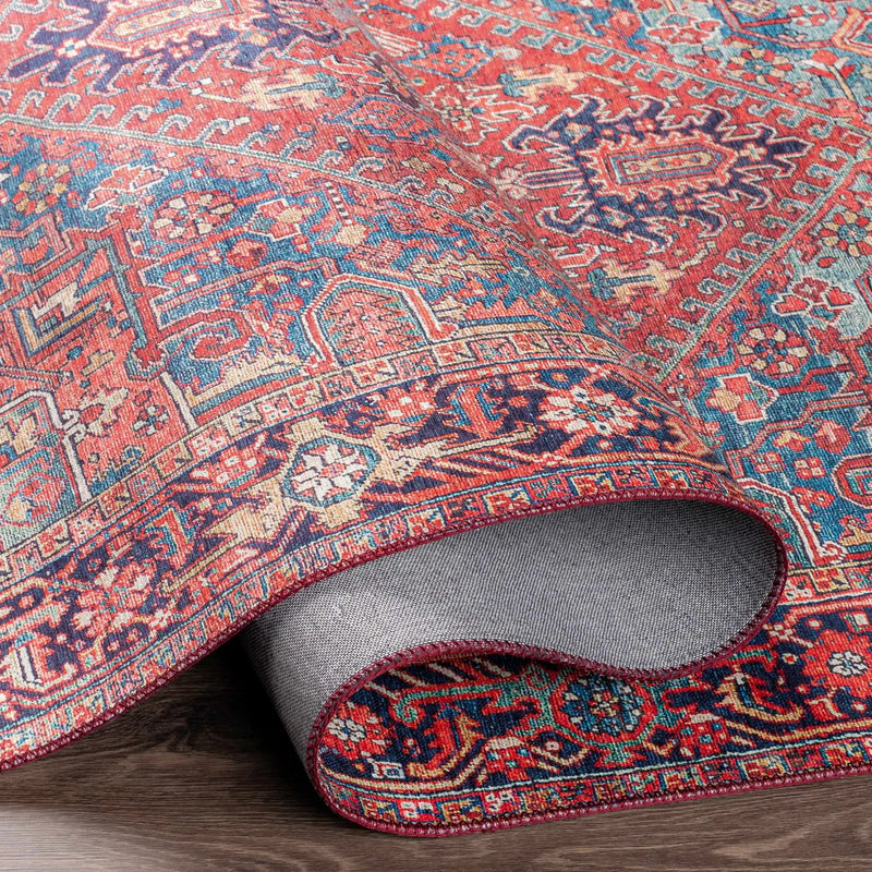 Ronneby Red Traditional Area Rug by Boutique Rugs