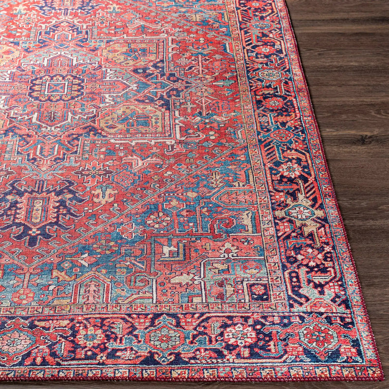 Ronneby Red Traditional Area Rug by Boutique Rugs