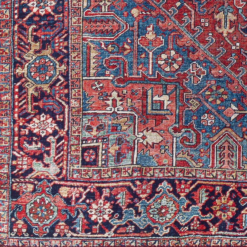 Ronneby Red Traditional Area Rug by Boutique Rugs