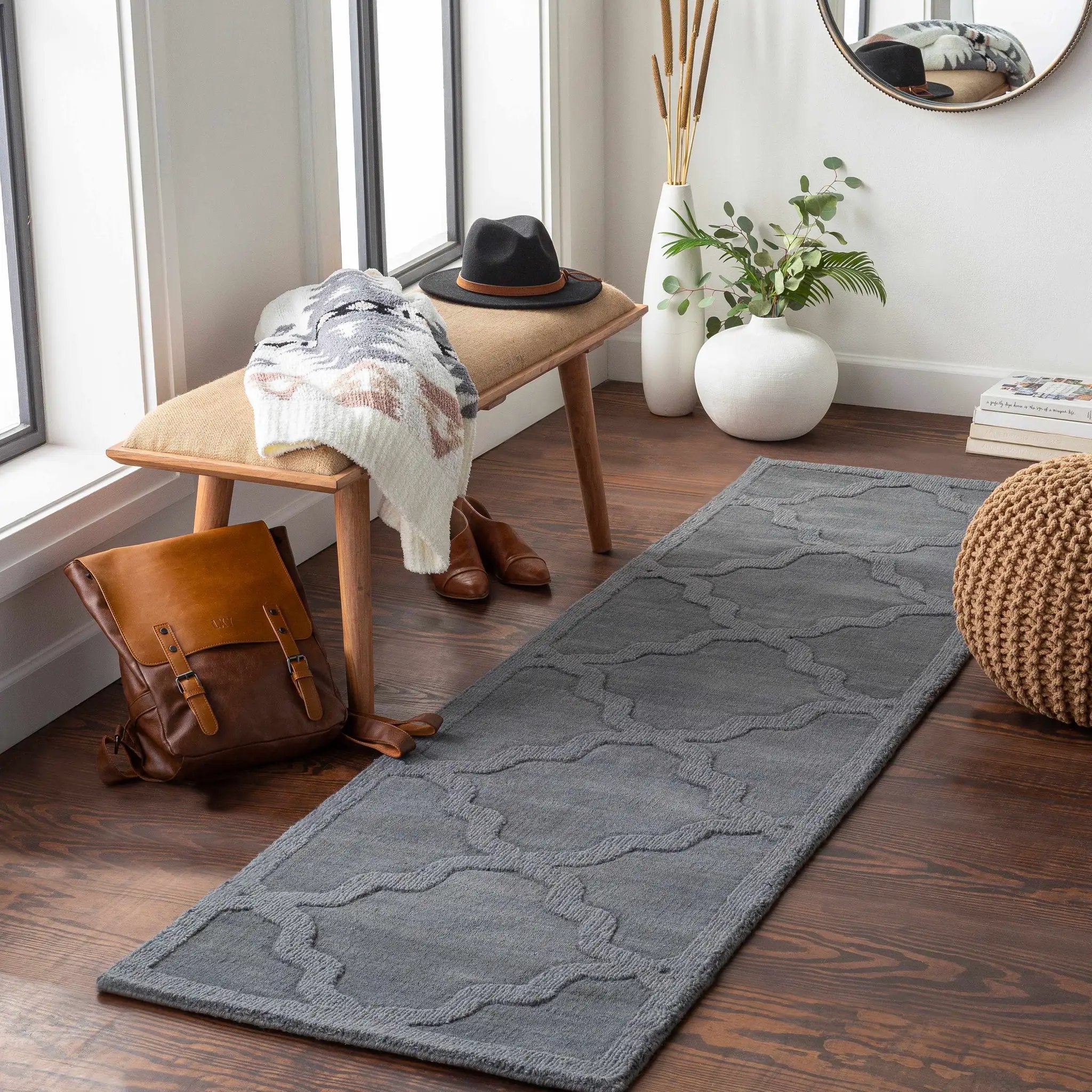 Ropesville Wool Area Rug - Clearance by Boutique Rugs