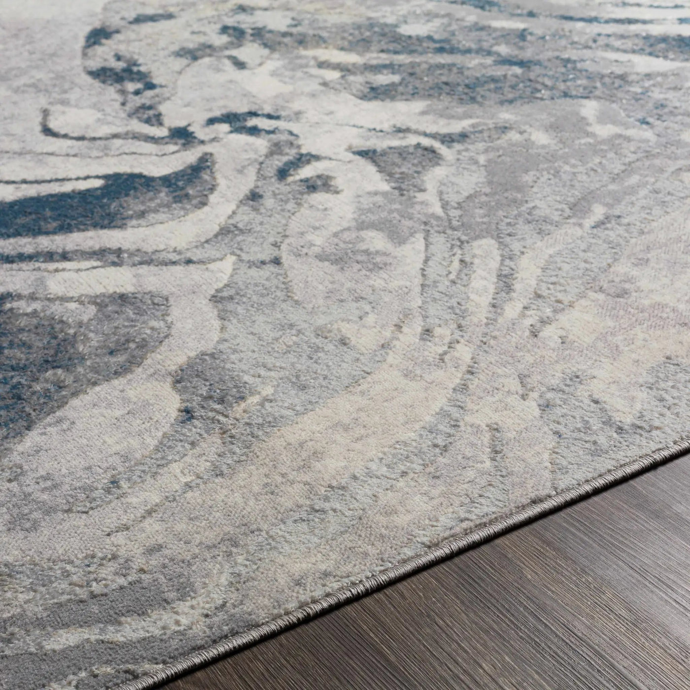 Rosthern Blue Marble Rug - Clearance by Boutique Rugs