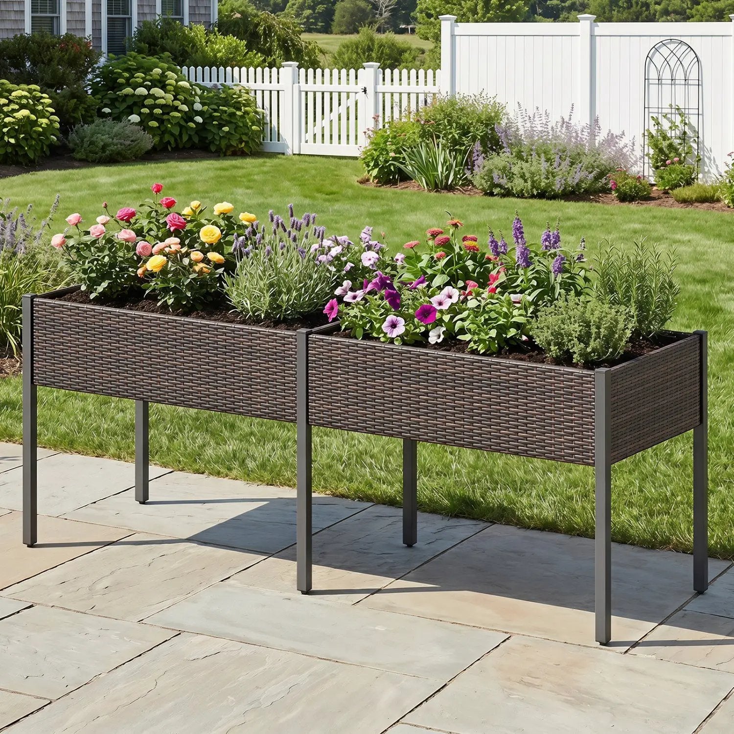 Raised Garden Bed with Legs and Removable Liner - 73 Inch by DirectDeals