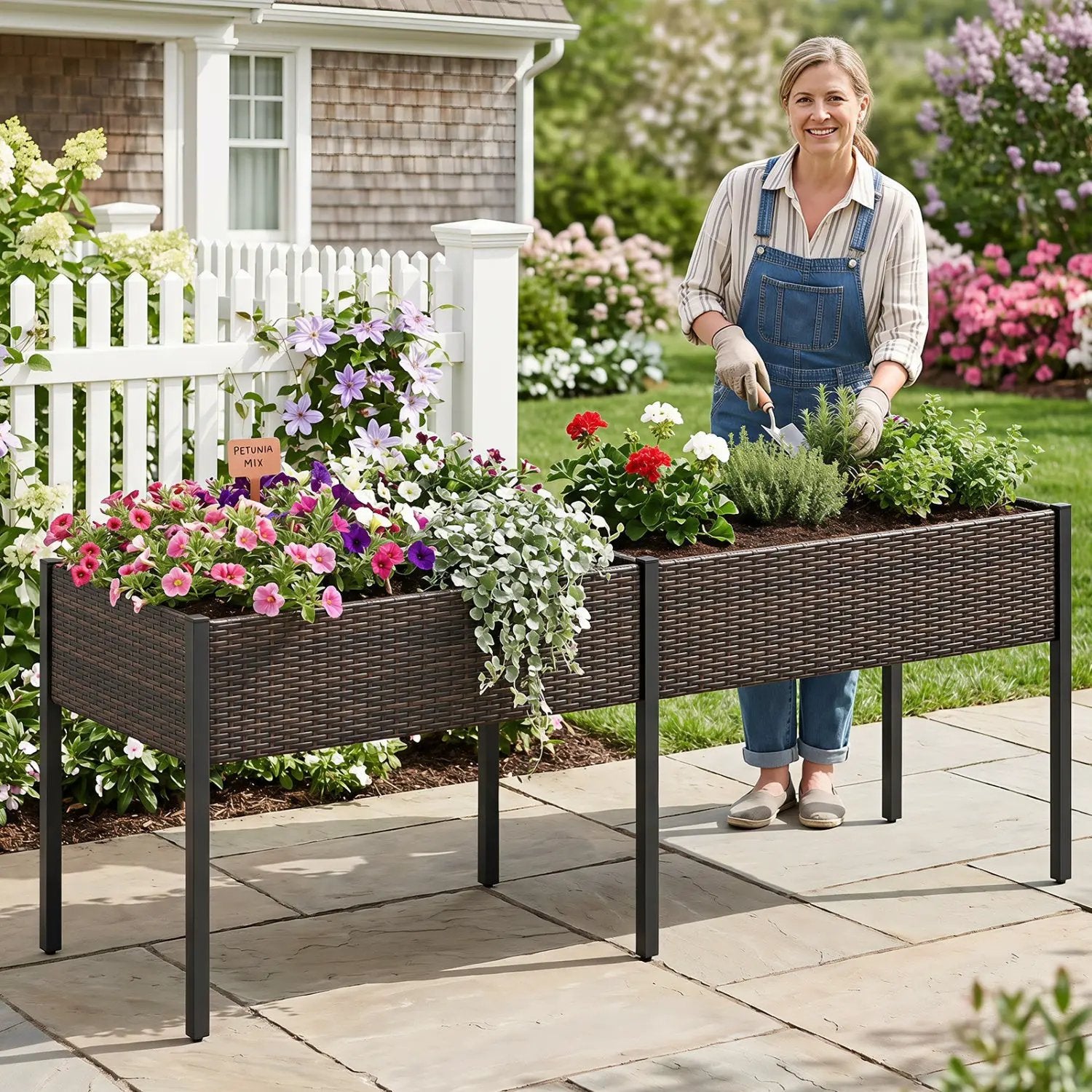 Raised Garden Bed with Legs and Removable Liner - 73 Inch by DirectDeals