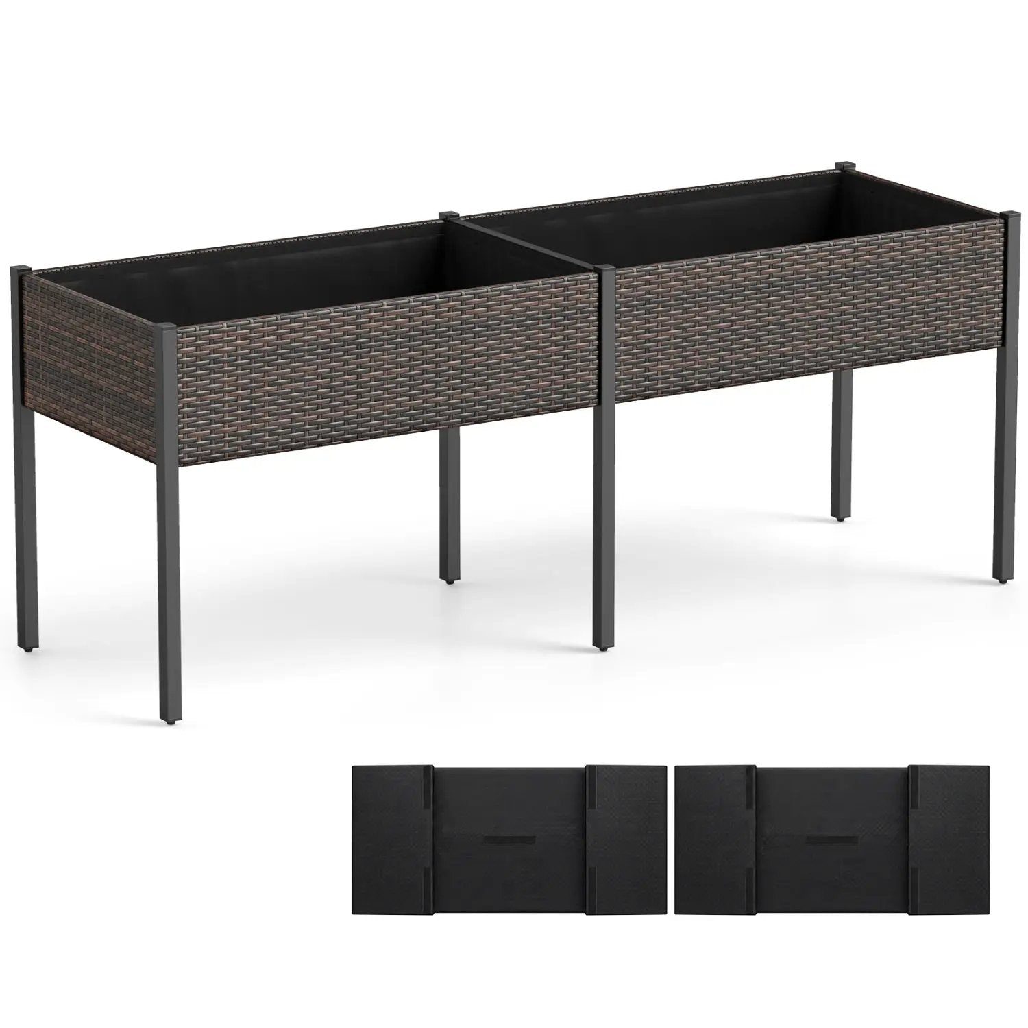 Raised Garden Bed with Legs and Removable Liner - 73 Inch by DirectDeals