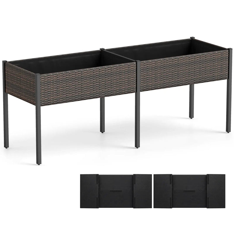 Raised Garden Bed with Legs and Removable Liner - 73 Inch by DirectDeals