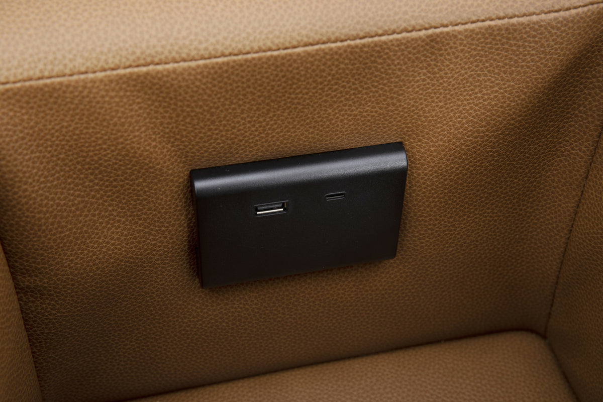 Rally Pro Caramel 6-Piece Power Reclining Sectional with Console and Immersive Sound System, photo 21 of 22