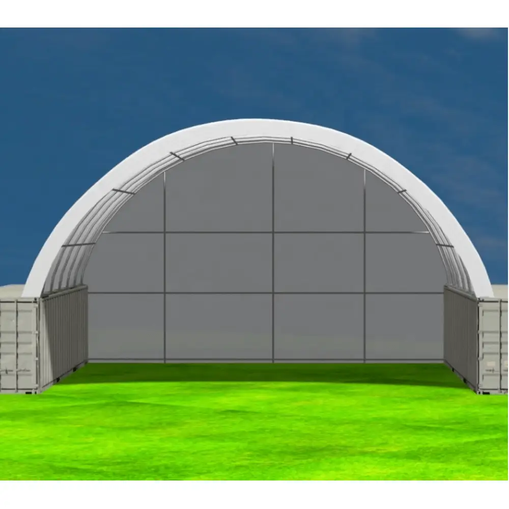 Rear Cover for Gold Mountain Shipping Container Canopy Shelter 40'x40'x11' by Chery Industrial