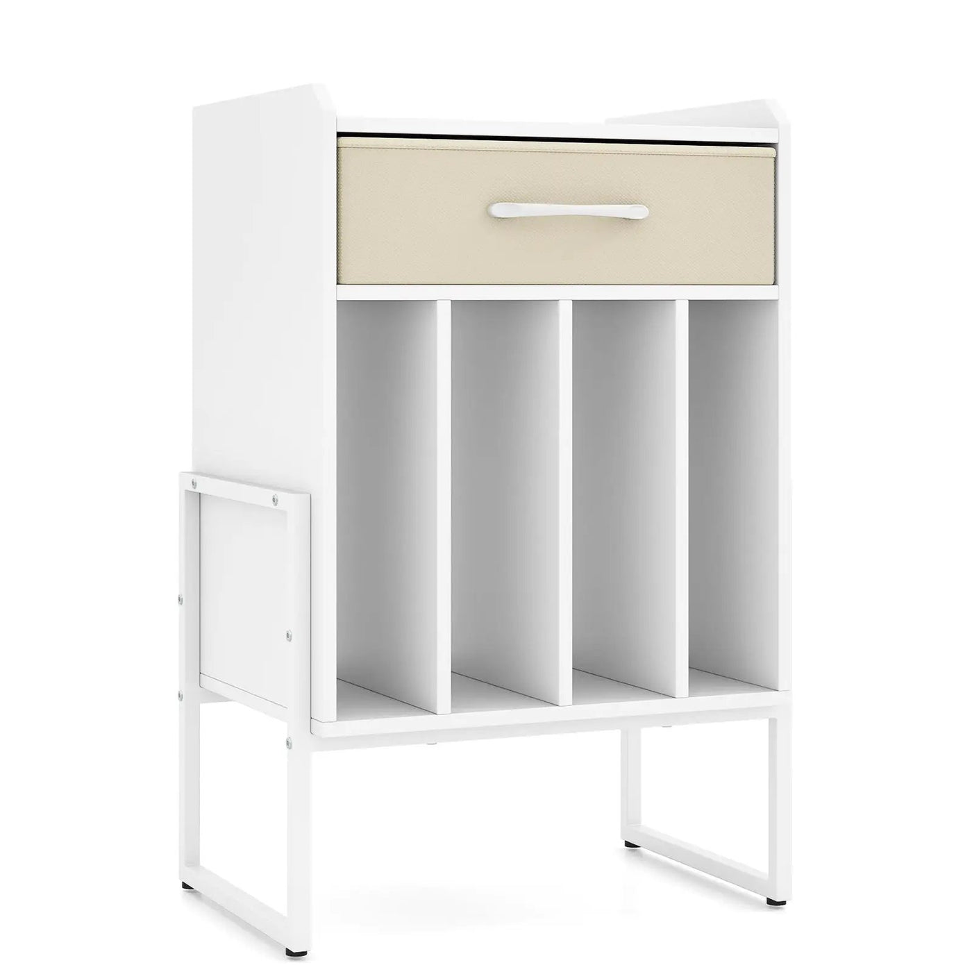 Record Player Stand with Drawer and Record Holder by DirectDeals