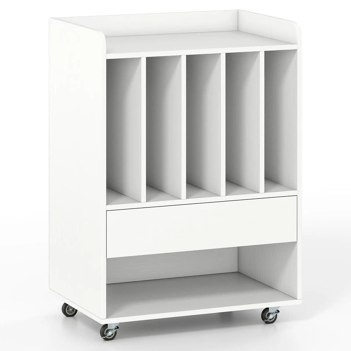 Record Player Stand Turntable Stand with Drawer and Record Holder by DirectDeals