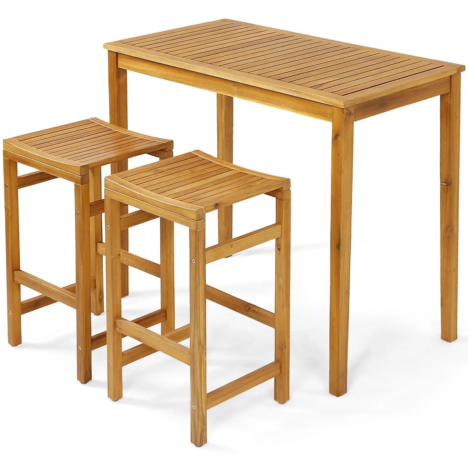 Rectangular Indoor and Outdoor Bar Height Table for Garden by DirectDeals