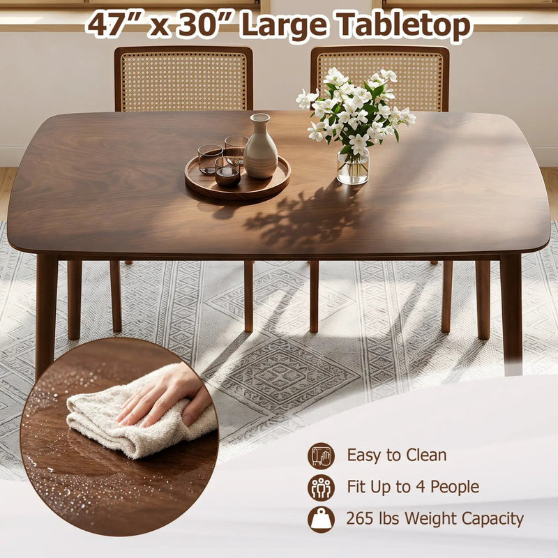 Rectangular Dining Table for 4 - Coffee Finish by DirectDeals