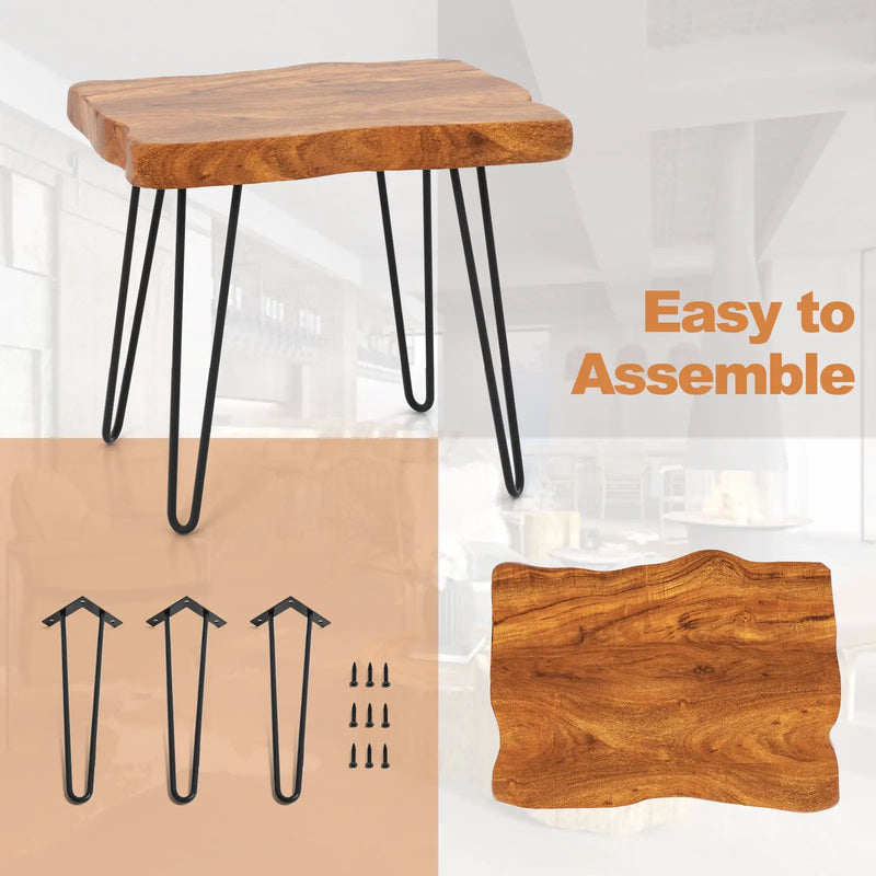 Rectangular Reclaimed Recycled Indonesia Teak Wood End Table by DirectDeals