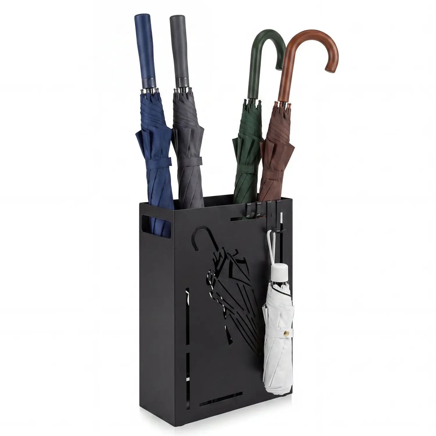 Rectangular Umbrella Stand with Removable Drip Tray by DirectDeals