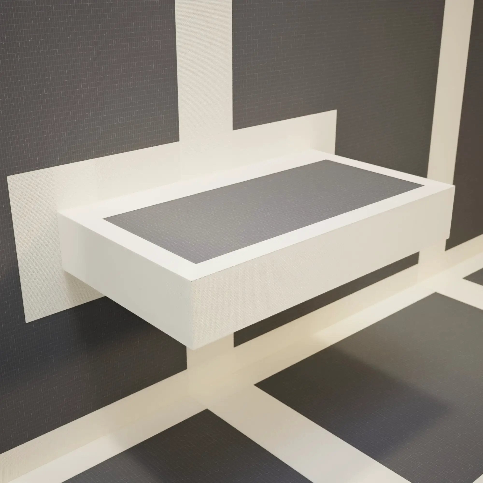 The Original Floating Shower Bench Kit™ with The Original Shower Bench Bracket® by The Original Granite Bracket