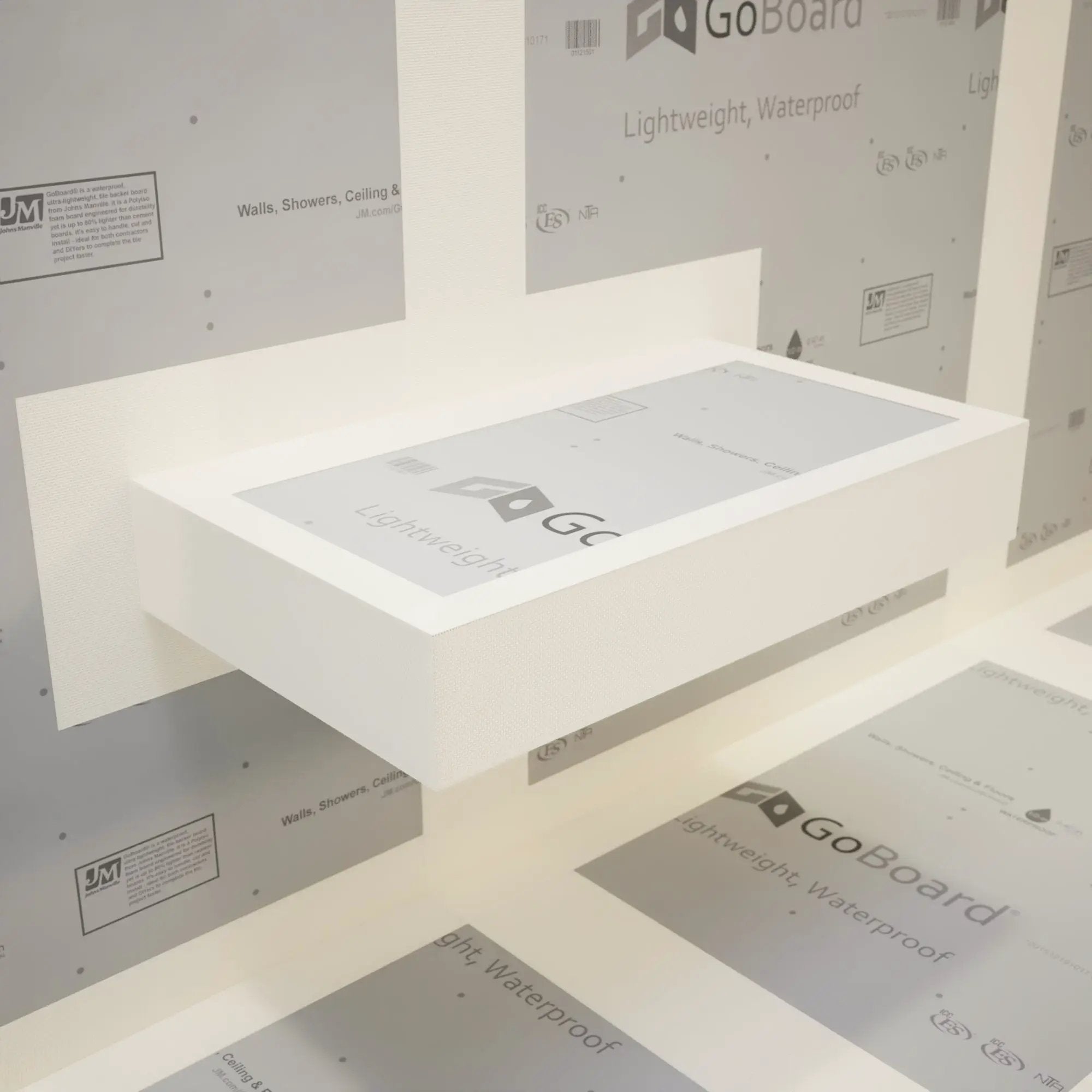 The Original Floating Shower Bench Kit­™ with GoBoard® & Original Shower Bench Bracket® by The Original Granite Bracket