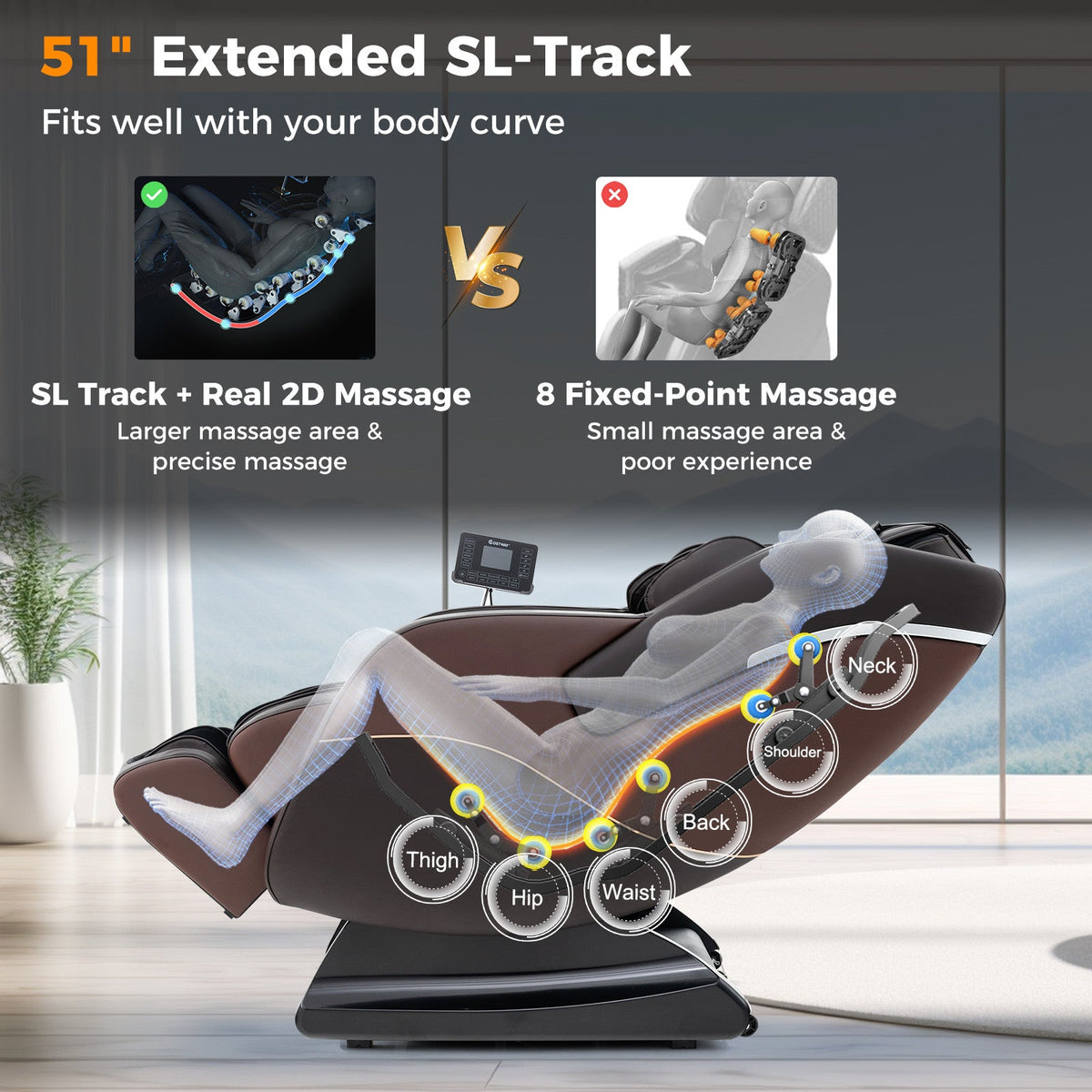 Relaxation 38 - Full Body Massage Chair with Airbags and Heater, photo 4 of 25