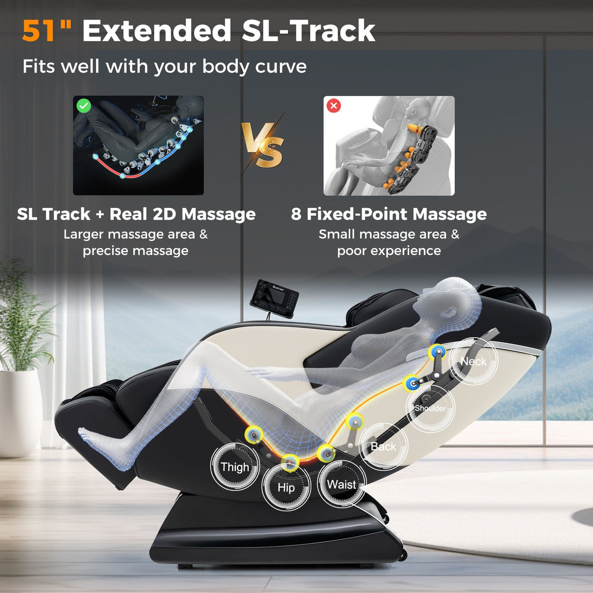 Relaxation 38 - Full Body Massage Chair with Airbags and Heater, photo 22 of 25