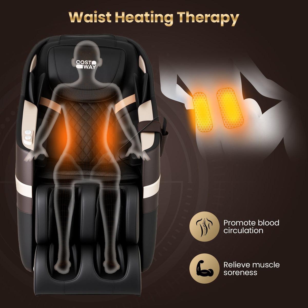 Relaxation 44 - Fully Body Massage Chair with Airbags and Waist Heater, photo 8 of 10