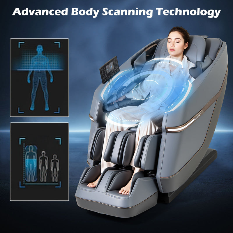 Relaxation 48 - Full Body Zero Gravity Massage Chair SL Track Recliner with Touch Screen, photo 10 of 10