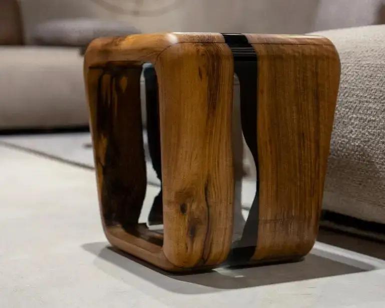 Resin Side Magazine Table Stool - Stylish Modern Wooden Furniture by Gizz