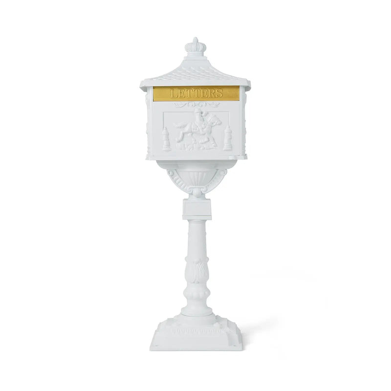 Retro Cast Aluminum Mailbox Security Postal Letter Box with Baffle Door by DirectDeals