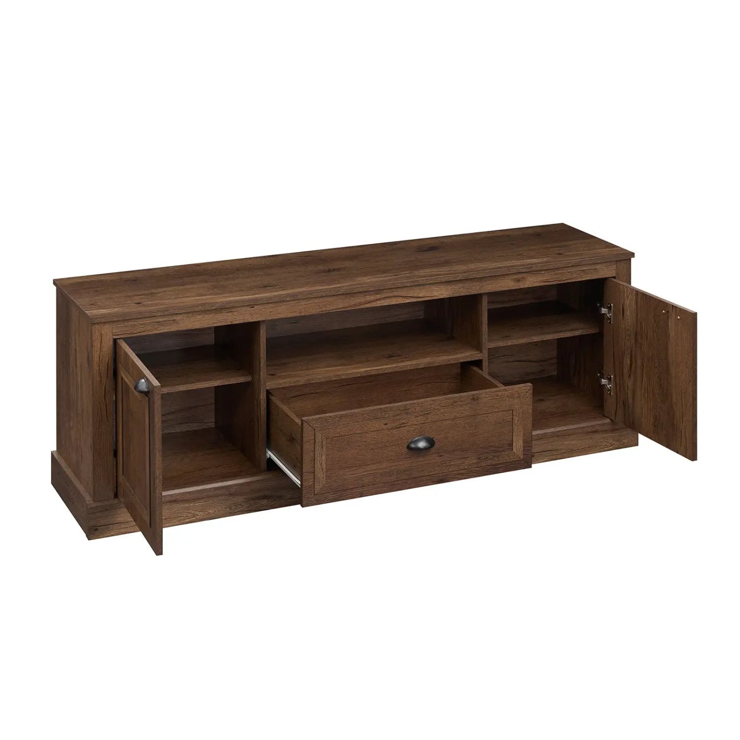 Farmhouse TV Stand for 70" TVs with Storage Cabinets by DirectDeals