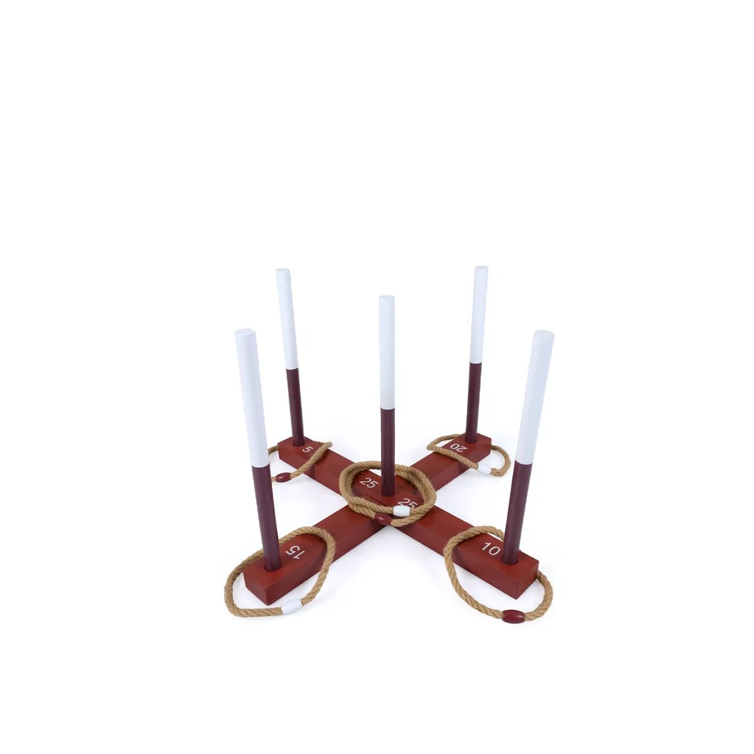 Ring Toss Game Set with 6 Rope Rings and Storage Bag by DirectDeals