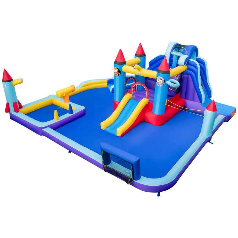 Rocket Theme Inflatable Water Slide Park with 950W Blower by DirectDeals