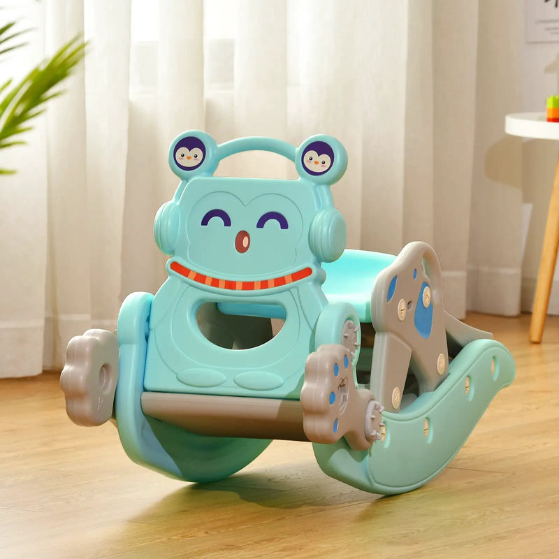 4-in-1 Rocking Horse and Slide Set for Kids by DirectDeals