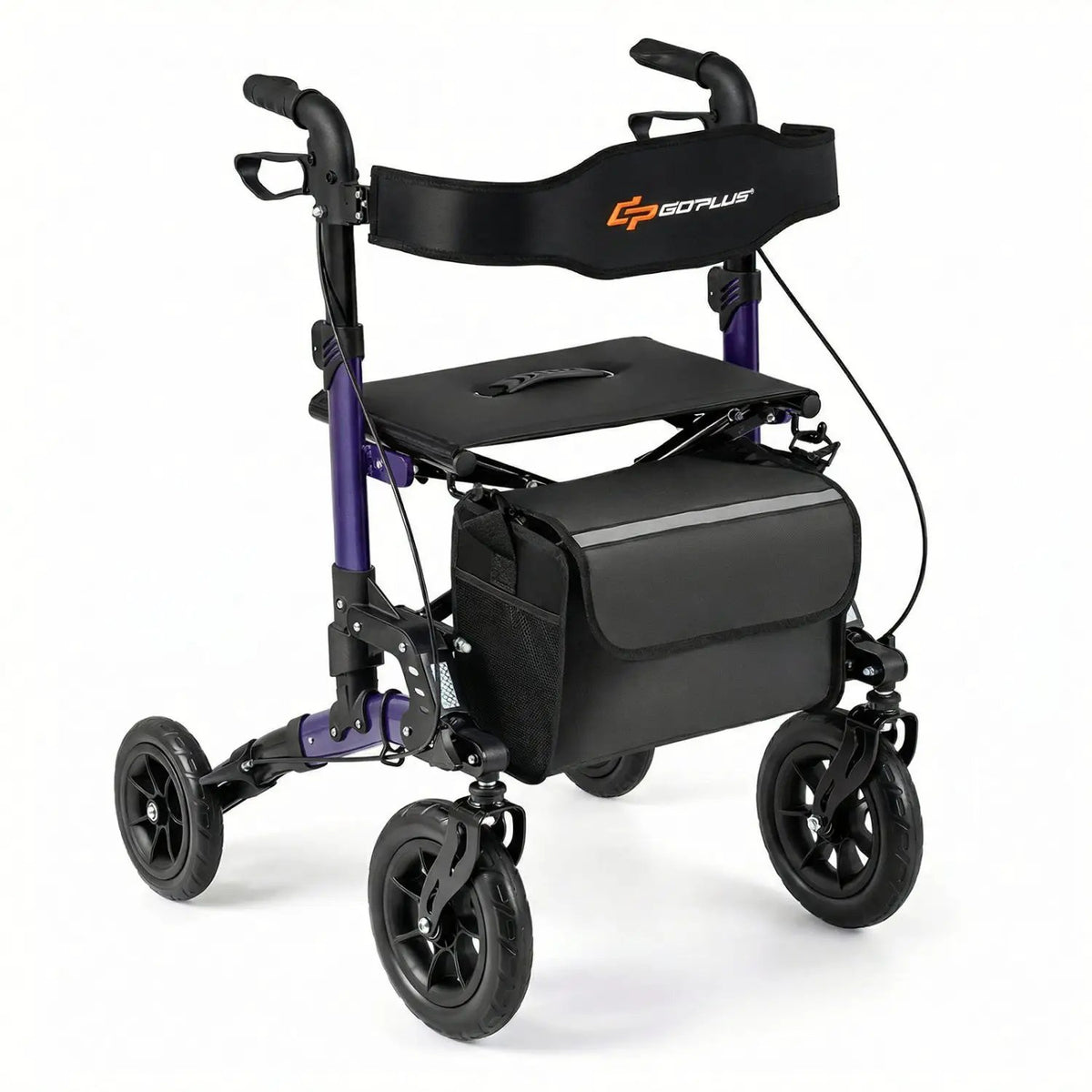 Rollator Walker for Seniors Folding Rolling Walker with Seat by DirectDeals
