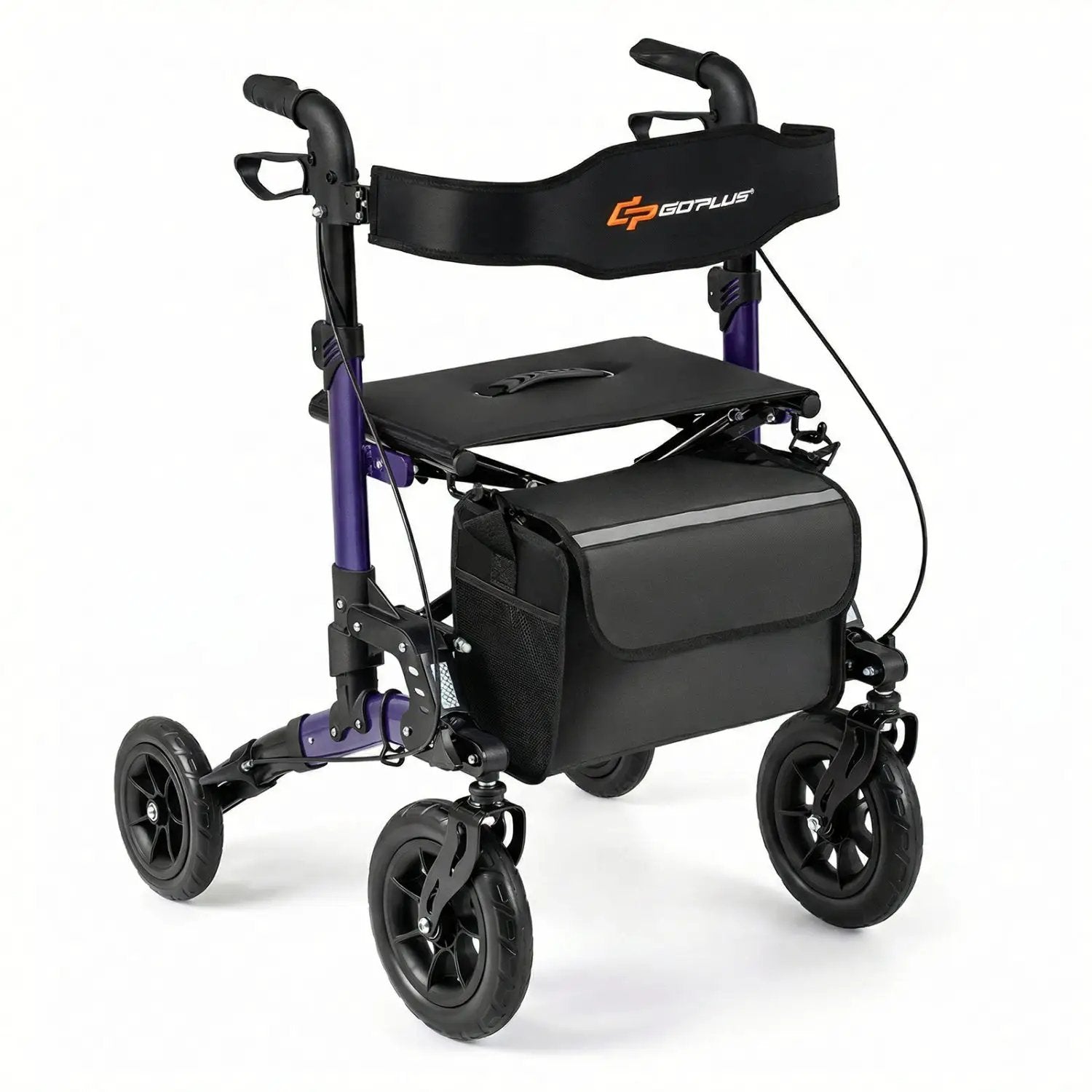 Rollator Walker for Seniors Folding Rolling Walker with Seat by DirectDeals