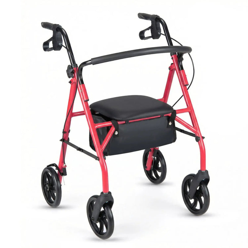 Rollator Walker with Seat and Height Adjustable Handles by DirectDeals